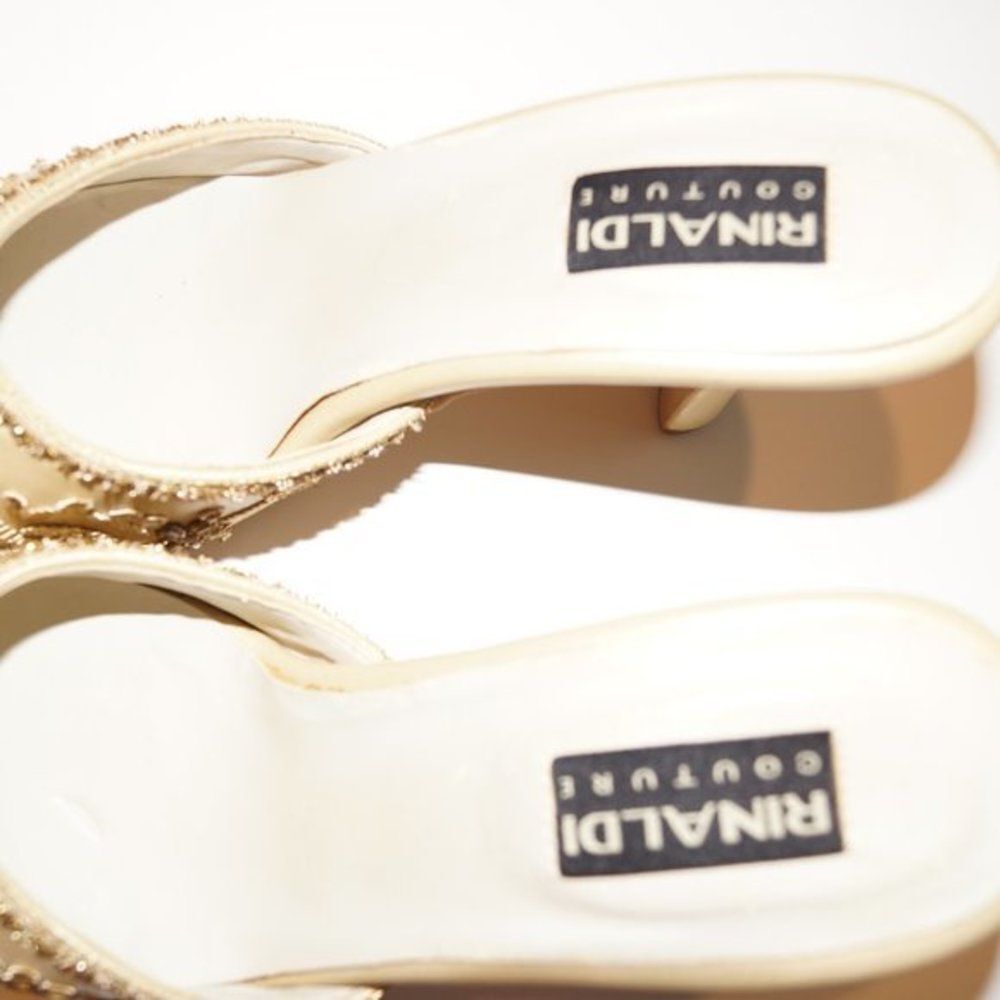Rinaldi Couture Embroidered Women Shoes - Size 38. - Picture 3 of 4